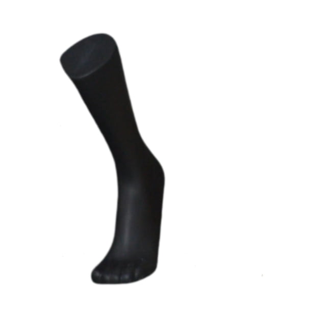 Soporte de pantalla de calcetines para hombres de Mannequin Foot para hombres para uso de uso comercial Negro largo