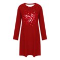 thumbnail image 4 of Perfectbot Women's Cotton Sleepshirt - Long Sleeve Printed Nightgown Comfy Casual Sleepwear, 4 of 6