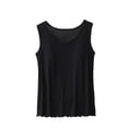 thumbnail image 1 of Birdeem Blouse Femme Unie Décontractée Mode Col Rond Régulier Sans Manches Vêtements de Nuit Hauts, 1 of 12