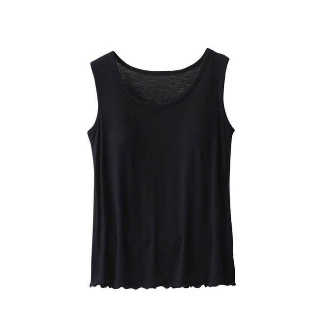 Birdeem Blouse Femme Unie Décontractée Mode Col Rond Régulier Sans Manches Vêtements de Nuit Hauts