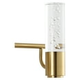 thumbnail image 3 of JONATHAN Y Bolha 18" 3-Light Minimalist Modern Bubble Acrylic/Iron Integrated LED Vanity Light, Brass Gold, 3 of 9
