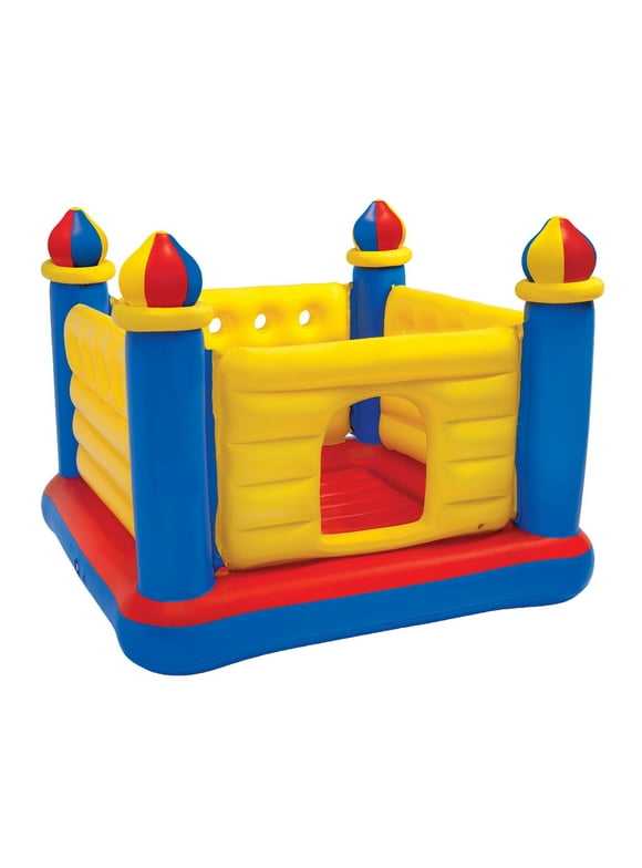 Intex Inflatable Colorful Jump-O-Lene Kids Ball Pit Castle Bouncer for Ages 3-6
