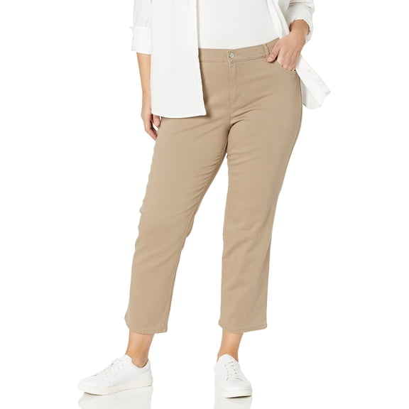 Jeans Gloria Vanderbilt Amanda Classic de tiro alto color avellana