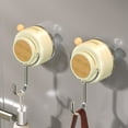 thumbnail image 4 of Lunxisen 4 Pcs Suction Cup Hooks Strong Adhesive Bathroom Kitchen Organization Wall Mounted Storage Hanging Solution, 4 of 6