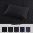 thumbnail image 5 of Mainstays Plaid Pillow Sham, Standard, Black & White, 1 Pack, 5 of 8