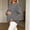 Gray, variant on Nursing Sweatshirt Long Sleeve Crew Neck Breastfeeding Shirts Zipper Maternity Pumping Tops Fleece Pregnancy Sweater Pullover Tops