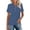 Dark Blue, variant on Women's Contemporary Lapel Short Sleeve Solid Color Printed Button Down Casual Shirt Top Tunic Tops Summer Casual Daily Wear Holiday Travel Vacation Gift for Her/Him Navy XL