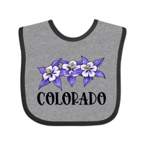 Inktastic Colorado Columbine Flowers Boys or Girls Baby Bib
