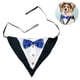 thumbnail image 1 of Esmoquin formal para perro, collar tipo bandana para boda, collar para perro con pajarita, collar tipo bandana ajustable para perro pequeño, mediano y grande, 1 of 8