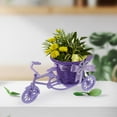 thumbnail image 3 of Artificial Flower Basket Bike Shaped Flower Stand Desktop Storage Basket, 3 of 7