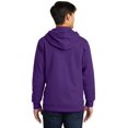 thumbnail image 2 of Port & Company Fan Favorite Fleece Full Zip Hooded Sweatshirt-2XL (Team Purple), 2 of 6