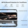 thumbnail image 3 of Compatible con iPhone 16 Funda de 6.1 pulgadas con soporte de anillo, protección contra caídas de grado militar, carcasa resistente de cuerpo completo, funda protectora duradera 3 en 1 para iPhone 16, 3 of 6