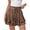 B-Brown, variant on SOMER Womens Skorts Flowy Mini Skort Boho Ruffle Crochet Tiered Casual Summer Skirt with Shorts Underneath White