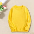 thumbnail image 2 of GZEFJRQM Girls Solid Color Sweatshirt Teen Girl Oversized Crewneck Sweatshirts Kids Casual Drop Shoulder Pullover Tops Trendy Sweatshirts for Kid, 2 of 8