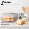 thumbnail image 4 of Panera Bluelander, Caja de Almacenamiento para Pan, Galletas, Cupcakes con Tapa Abatible, 4 of 5
