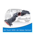 thumbnail image 3 of Tubo de admisión de aire del motor con sensor de masa de aire de 5 pines para automóviles ML350 GL350 3.0L 6420902242 Negro yuxing, 3 of 5