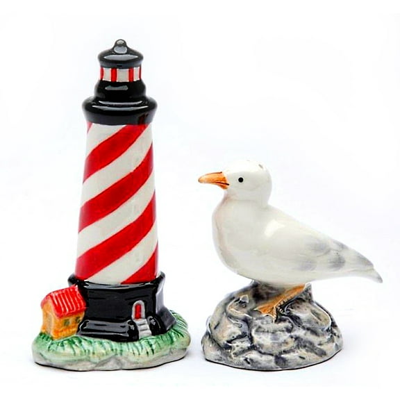 Light House & Sea Gull  Salt & Pepper Shaker
