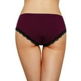 thumbnail image 4 of Attraco Women Briefs Mid Waist Bow-knot Solid Color Underwear Pack of 4, 4 of 7
