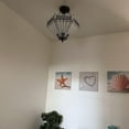 thumbnail image 4 of Tiffany White Stained Glass Hexagon LED 16-Light Pendant Lights with Stained Glass, 4 of 5