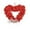 Red, variant on TIELUTT Valentine's Day White Rose Wreath Heart Shaped Wreath Outdoor Wedding Scene Prop Advent Wreath Kids Fall Candle Rings Inexpensive Christmas Wreathed Storage Fall Wreath - Pomegranate Wreath