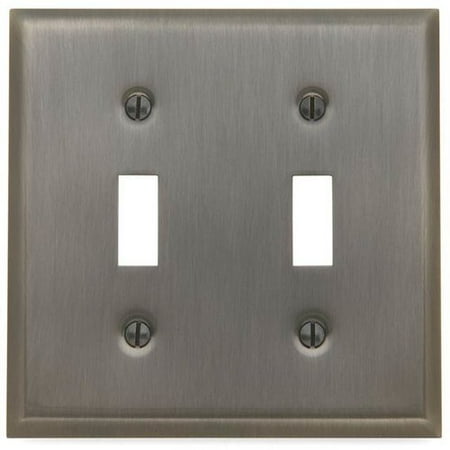 - Baldwin Square 2-Gang Toggle Switch Wall Plate