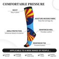 thumbnail image 3 of Arizona Flag Logo Compression Socks For Women Men Running Nursing Hiking Flight Travel, 3 of 7
