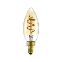 BH&G LED Light Bulb, 4.5 Watts (40W Equiv.) B10 Candle Bulb Dimmable E26 Medium Base, Ultra Warm 4 Pack