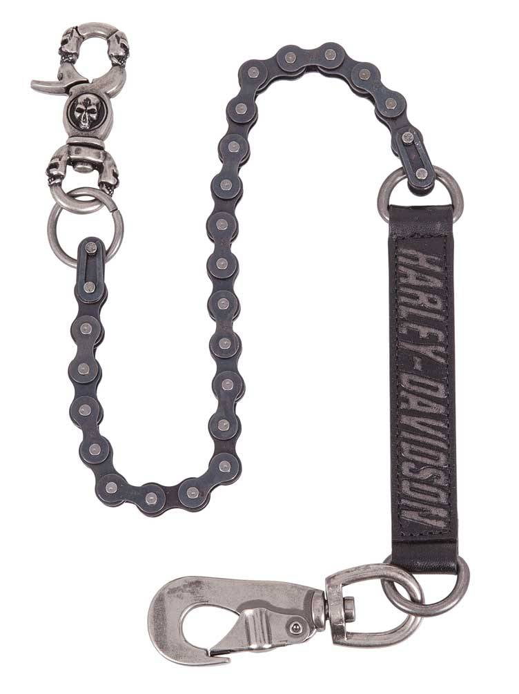 HarleyDavidson HarleyDavidson Men's Motorchain Wallet Chain, Nickel