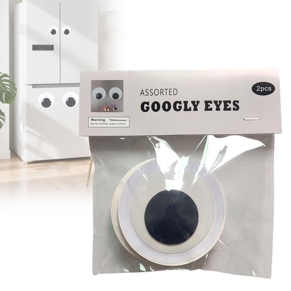 Clearance 8cm Giant Googly Eyes,Large Googly Eyes Plastic Wiggle Eyes with Self Adhesive Black White Big Stick on Eye Eyeball Stickers for Handmade DIY Art Crafts Party Halloween Tree Decoration