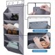 thumbnail image 2 of Precio sorpresa!Puerta de tela no tejida gris de seis capas, bolsa para colgar zapatos, caja de almacenamiento de tela adecuada para puertas de armario, 2 of 5