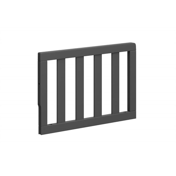 Pemberly Row Universal Wood Toddler Safety Guardrail in Gray