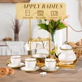 thumbnail image 6 of ☕✨ Elegant Gold-Rim Ceramic Cup & Saucer Set – Round Lip, Comfy Handle, Home Décor Must-Have – Dishwasher｜Microwave｜Freezer Safe 🎁, 6 of 9
