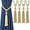 Gold, variant on BEL AVENIR Curtain Tiebacks Hand-Woven Holdbacks Home Decorative Tassels Tiebacks (Gold, 2 Pack)