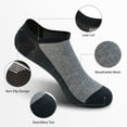 thumbnail image 4 of Mens No Show Socks, 8 Pairs Non Slip Ankle Socks for Men Low Cut Athletic Liner Sock for Loafer Flats Sneakers, 4 of 5