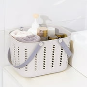 Vadktai Portable Shower Caddy Basket, Plastic Organizer Storage Tote with Handles for Bathroom, College Dorm, Kitchen