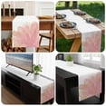 thumbnail image 6 of Pink Gold Table Runner 48 Inches Long, Boho Modern Abstract Minimalist Aesthetic Flower Kitchen Coffee Dining Table Decoration for Home Party Birthday Wedding Home Decor 13x48 Inches, 6 of 8