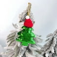 thumbnail image 1 of Fiudx Lazo Navideño de Lentejuelas, Diseño Festivo En Rojo, Verde y Dorado, Colgante Brillante, Decoración para Árbol o Coche, Elegante Amuleto Navideño, Tamaño 9 X 8 X 1 Cm, Material Cerámico., 1 of 6