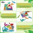 thumbnail image 3 of sixwipe 4 Sets Wooden Puzzles for Kid with Stacking Blocks, 2 In 1 Educational and Learning Gift Toys for 3+ Year Old Boy Girl - Dinosaur, Forest Animals, Marine Animals, Vehicles, 3 of 7
