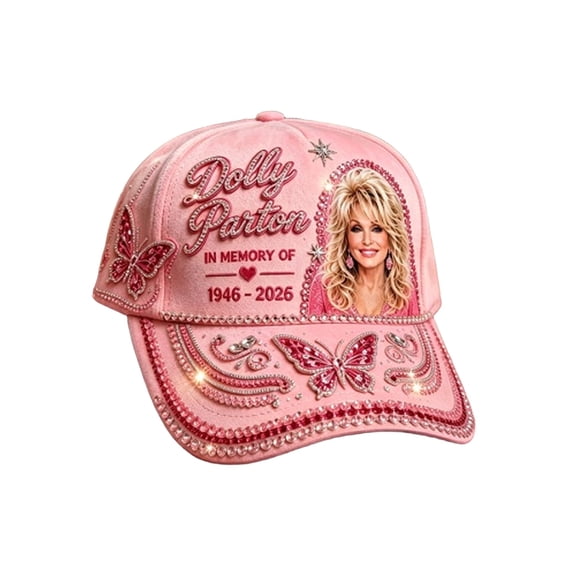 Dollys 1946-2026 Memorial Hat-Butterfly Adjustable Baseball Cap for Men Women, Washed Distressed Outdoor Collection Hat