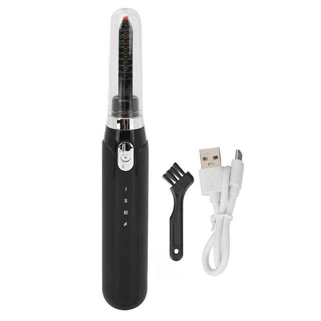 Rizador de pestañas calentado Ticfox Rizador eléctrico 3 engranajes TEMPERATURA negro