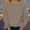 Khaki, variant on Dxzfnsa Women's Sweaters Fall 2025 Women's Casual Solid Color Pullover Sweatshirts Loose Round Neck Long Sleeved Tunic Sweaters