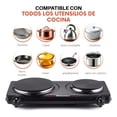 thumbnail image 4 of Parrilla Electrica ELITE CUISINE 2 Quemadores Color Negro, 4 of 7
