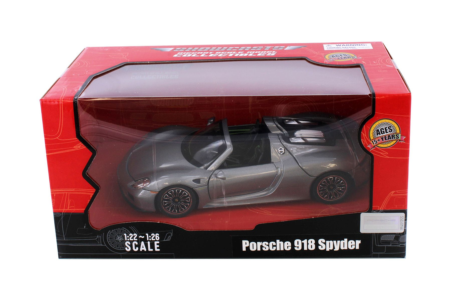 Porsche 911 Carrera 4S Red with Gray Wheels 