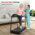 thumbnail image 2 of Hapycity Walking Treadmill with Long Handrails for Seniors 300lbs 2.25HP Recovery Fitness Exercise Machine for Home, 2 of 9