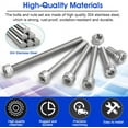 thumbnail image 3 of BUZIFU 110 Pcs M5 Nuts and Bolts Set 55 Pcs Stainless Steel M5 Cap Head Bolts 10/20/30/40/55 mm Small Hex Bolts and Nuts Hexagon Socket Cap Screw Bolt Nuts Assorted Bolts Kit with Storage Box, 3 of 8