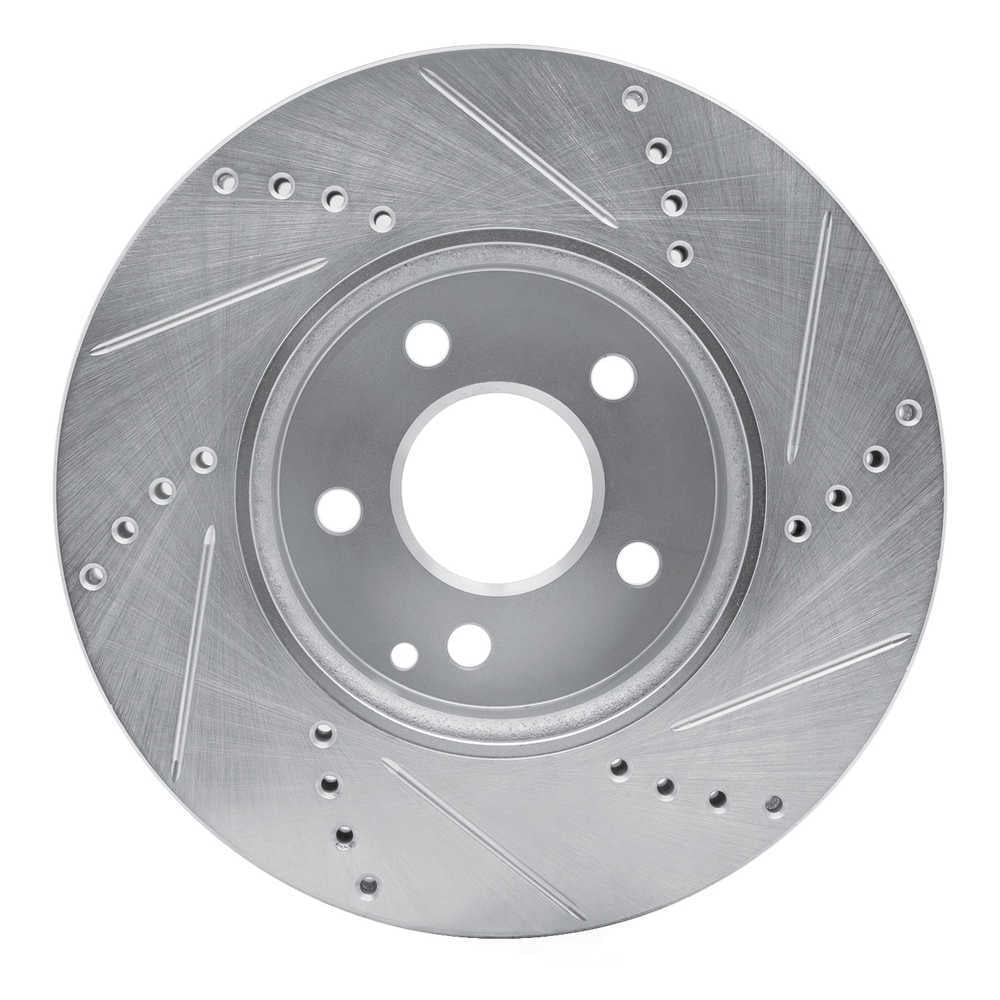 Dynamic Friction Company 631-63050L DFC Brake Rotor - Drilled And Slotted - Silver
