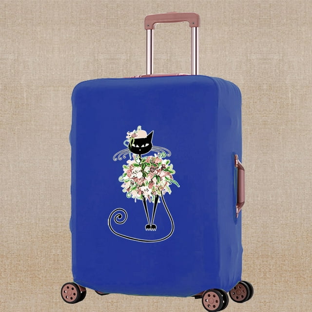 Luggage Cover Unisex Travel Scratch Resistant Accessory Suitcase Covers Apply To 18-32 Inch Color Print Trolley Protective Case 8Color020 L (26-28inch)
