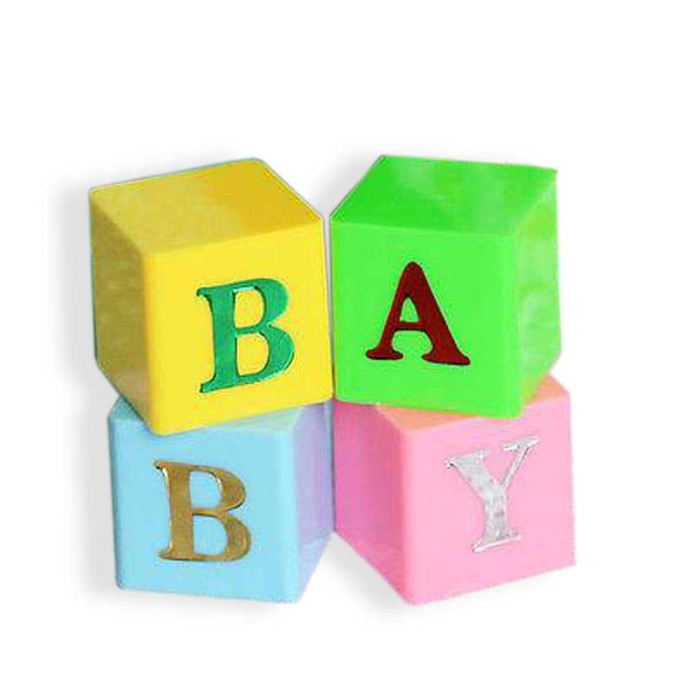 letter blocks for baby shower