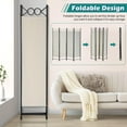 thumbnail image 3 of WYDK Room Dividers and Folding Privacy Screens, 4 Panel 68 Inch Tall Portable Steel Frame & Fabric Surface Room Seperating Wall Divider, Room Partitions and Freestanding for Home Office, Beige, 3 of 8