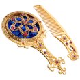 thumbnail image 3 of MasteelfCA 1 Set Portable Makeup Mirror Mini Vanity Mirror with Comb Elegant Mirror, 3 of 9